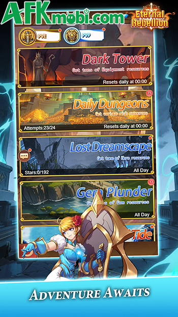 Xây dựng đội hình với các trinh nữ trong game đấu tướng chiến thuật Eternal Rebellion 3