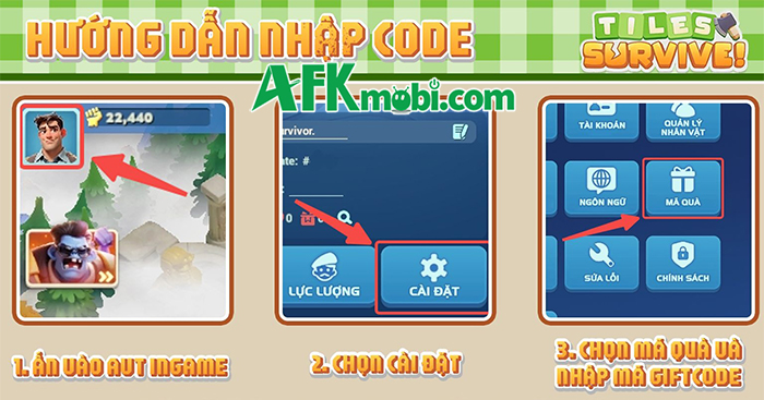 Tổng hợp gift code game Tiles Survive! - VN mới nhất trong tháng 0
