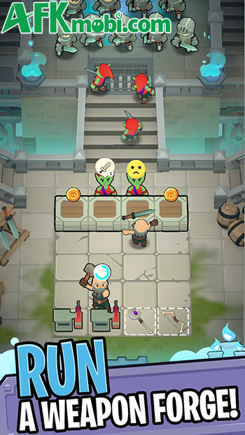 Idle Dungeon Keeper Tycoon RPG game mô phỏng kinh doanh vũ khí trong hầm ngục 1