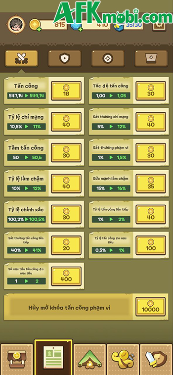 Không ngừng phát triển để phòng thủ trước các đợt kẻ thù, quái vật tại Line Heroes Defense 3