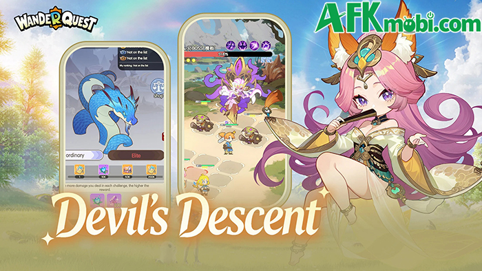 Tập hợp đội nhân vật bắt đầu những cuộc phiêu lưu, chiến đấu tại game Wander Quest 1