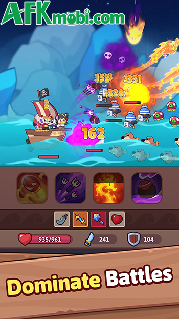 Lăn xúc xắc để phiêu lưu trên một bàn cờ board game trong Bounty Go! 3