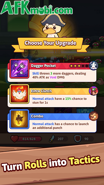 Lăn xúc xắc để phiêu lưu trên một bàn cờ board game trong Bounty Go! 4