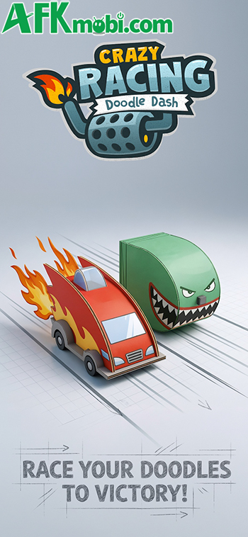 Crazy Racing: Doodle Dash game đua xe đơn giản đề cao thao tác chuẩn xác 0