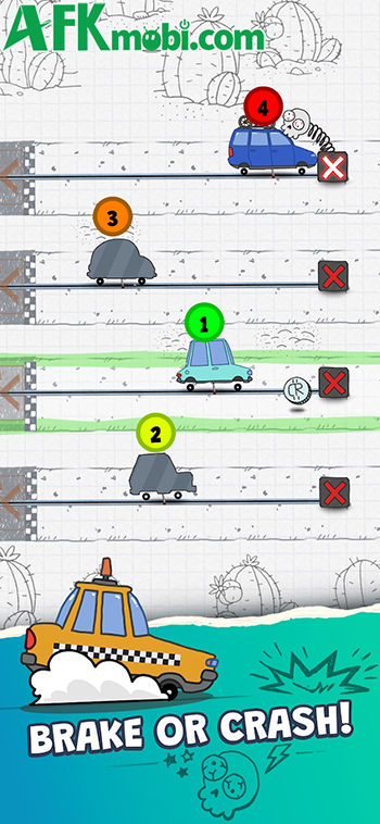 Crazy Racing: Doodle Dash game đua xe đơn giản đề cao thao tác chuẩn xác 2