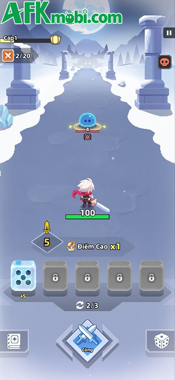 Tung xúc xắc để nhân vật chiến đấu với quái vật trong game casual roguelike Dicero 0 Tung xúc xắc để nhân vật chiến đấu với quái vật trong game casual roguelike Dicero 0