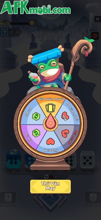 Tung xúc xắc để nhân vật chiến đấu với quái vật trong game casual roguelike Dicero 3 Tung xúc xắc để nhân vật chiến đấu với quái vật trong game casual roguelike Dicero 3