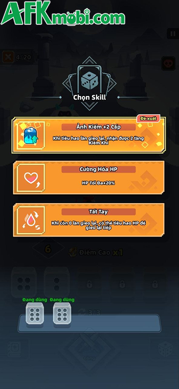 Tung xúc xắc để nhân vật chiến đấu với quái vật trong game casual roguelike Dicero 4 Tung xúc xắc để nhân vật chiến đấu với quái vật trong game casual roguelike Dicero 4