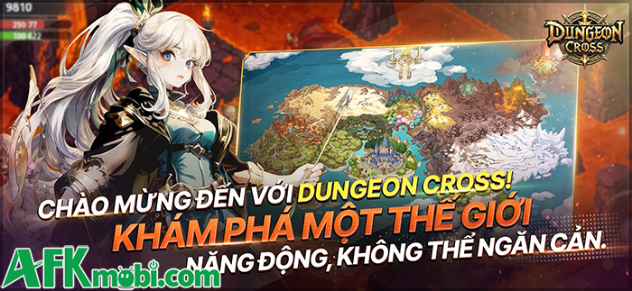 Dungeon Cross - Relic Hunter game MMORPG 2D cho bạn trở thành một nhà phiêu lưu 0