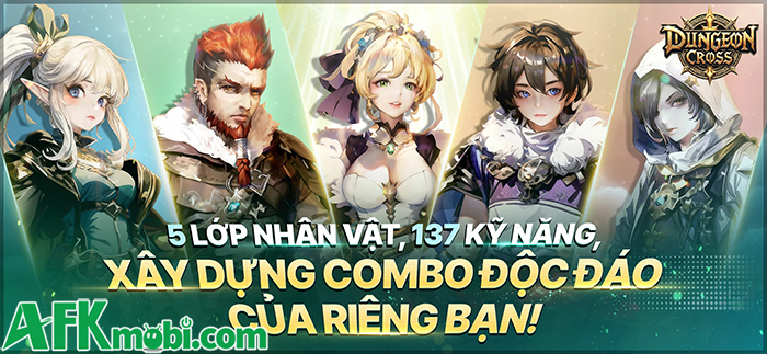 Dungeon Cross - Relic Hunter game MMORPG 2D cho bạn trở thành một nhà phiêu lưu 1