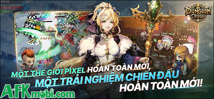 Dungeon Cross - Relic Hunter game MMORPG 2D cho bạn trở thành một nhà phiêu lưu 2