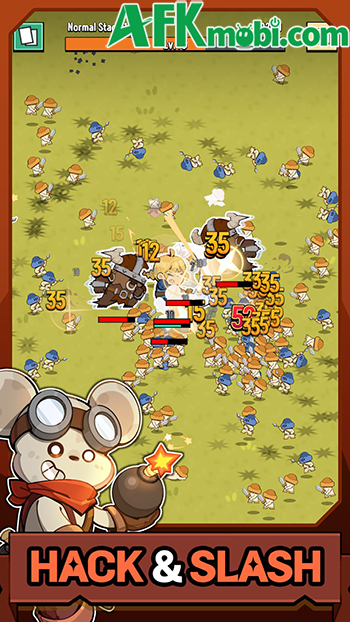 Chiến đấu chống lại sự xâm lược của bọn quái vật trong game Dungeon Mayhem 3