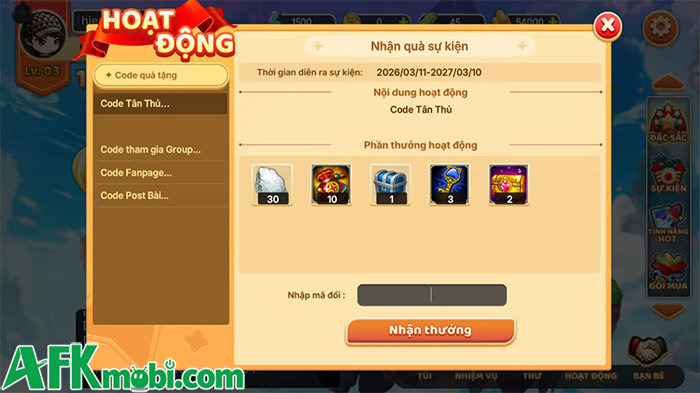 Tổng hợp gift code game TGun Mobile – TPL mới nhất trong tháng 0