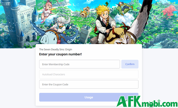 Tổng hợp gift code game The Seven Deadly Sins: Origin mới nhất trong tháng 1