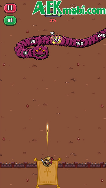 Tiêu diệt con sâu điên khổng lồ trong game phòng thủ Heroes vs Crazy Wiggler 1 Tiêu diệt con sâu điên khổng lồ trong game phòng thủ Heroes vs Crazy Wiggler 1