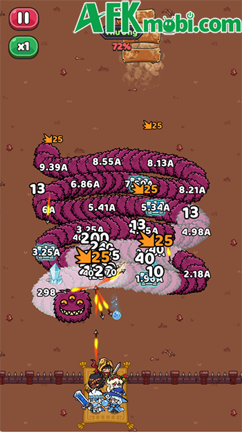 Tiêu diệt con sâu điên khổng lồ trong game phòng thủ Heroes vs Crazy Wiggler 3 Tiêu diệt con sâu điên khổng lồ trong game phòng thủ Heroes vs Crazy Wiggler 3