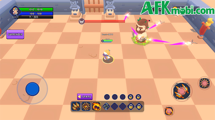 Điều khiển nhân vật chiến đấu sinh tồn trước bọn quái vật trong Hyper Gunner Online 3