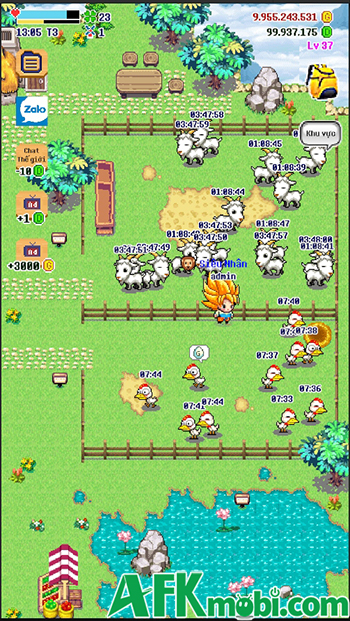 Xây dựng một nông trại của riêng bạn trong tựa game Làng Gió: Pixel Farm 0