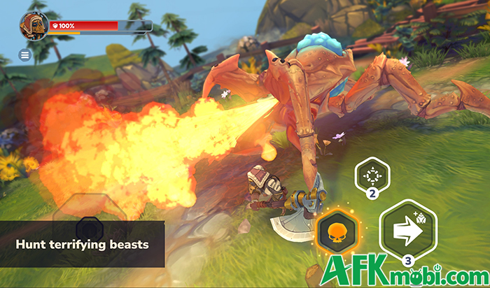 Điều khiển nhân vật thợ săn bắt đầu những cuộc săn trùm với Mansi Hunter: Roguelike RPG 3