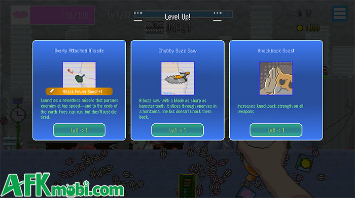 Sử dụng chú chuột hamster để tiêu diệt bọn kẻ thù xâm lược với game MOCHI-O Mobile 3