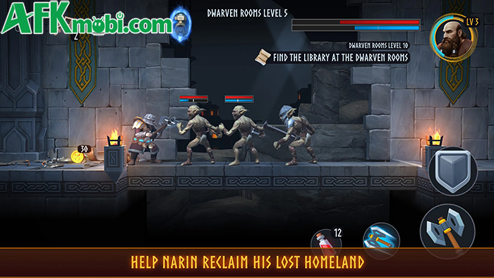 Vào vai chiến binh người lùn trong game hành động Narin - Secrets of Dwarvenia 1