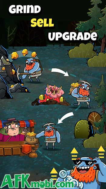 Làm giàu bằng cách đi đào mỏ trong game nhập vai Need for Greed: Mining Time 0