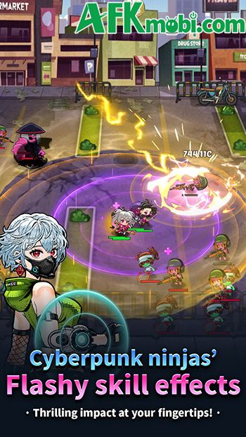 Ninja Gangsters: Idle Streets game nhàn rỗi đưa bạn phát triển nhẫn giả thời hiện đại 3