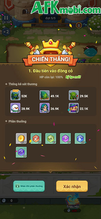 Triệu hồi các đơn vị ngẫu nhiên để dàn trận phòng thủ trong game Packlands Defense 4