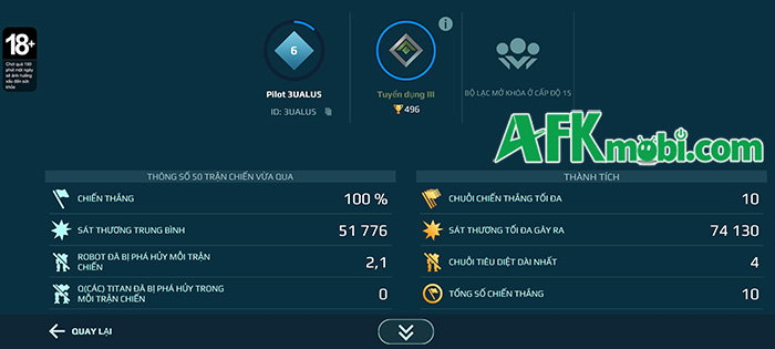 Cơ Giới Chiến: War Robots mang đến một lối chơi hành động PvP thật khác biệt 10 Cơ Giới Chiến: War Robots mang đến một lối chơi hành động PvP thật khác biệt 10