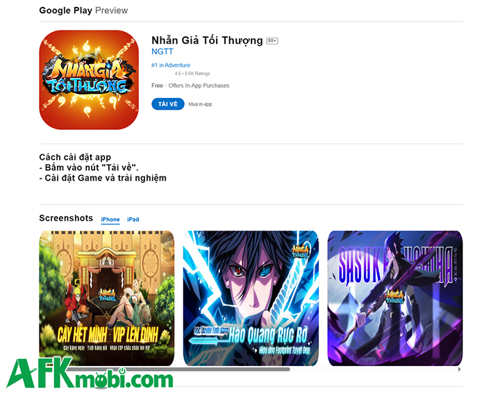 Trải nghiệm Nhẫn Giả Tối Thượng - AFKMobi thử để bạn không phải chơi! 6