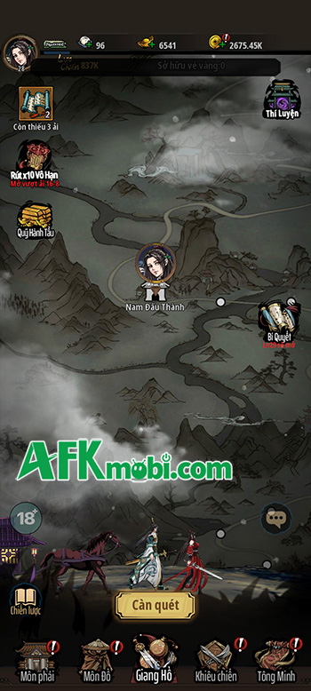 Trải nghiệm trở thành chưởng môn lưu lạc giang hồ trong game Vô Danh Giang Hồ 13