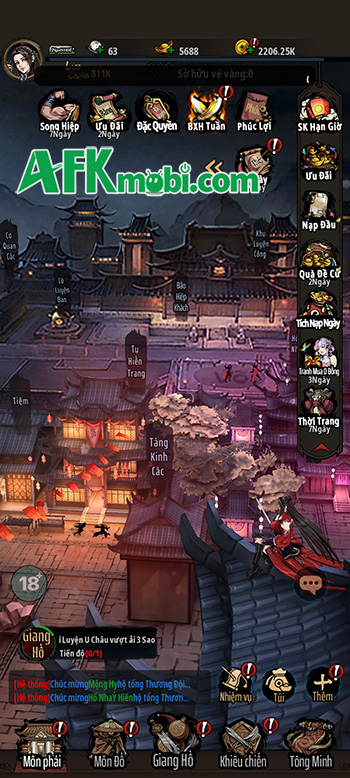 Trải nghiệm trở thành chưởng môn lưu lạc giang hồ trong game Vô Danh Giang Hồ 6