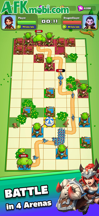 Rival Realms game chiến thuật PvP cho bạn sử dụng các công trình để đánh bại đối thủ 1