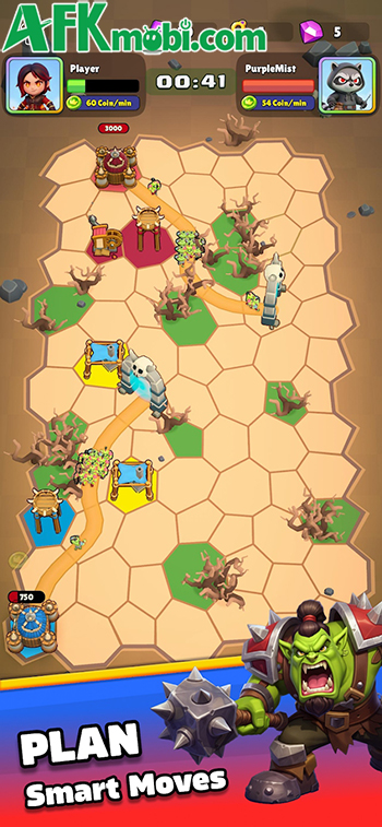 Rival Realms game chiến thuật PvP cho bạn sử dụng các công trình để đánh bại đối thủ 2