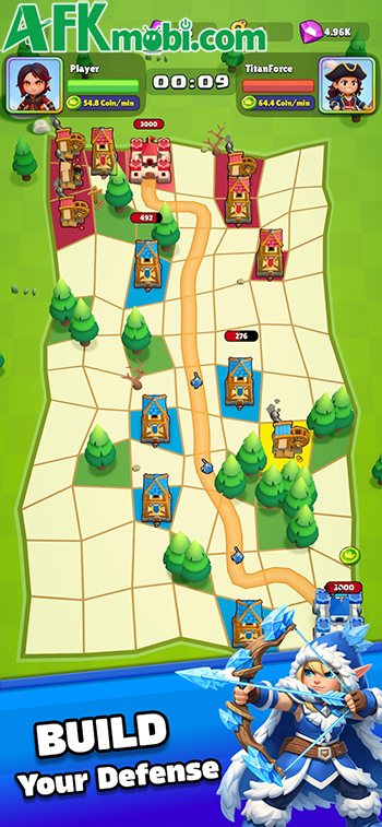 Rival Realms game chiến thuật PvP cho bạn sử dụng các công trình để đánh bại đối thủ 3