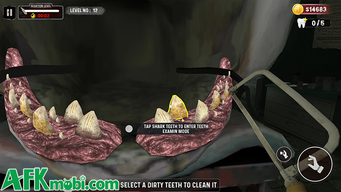Làm nha sĩ chữa răng cho cá mập trong game mô phỏng Shark Teeth Dentist Simulator 1