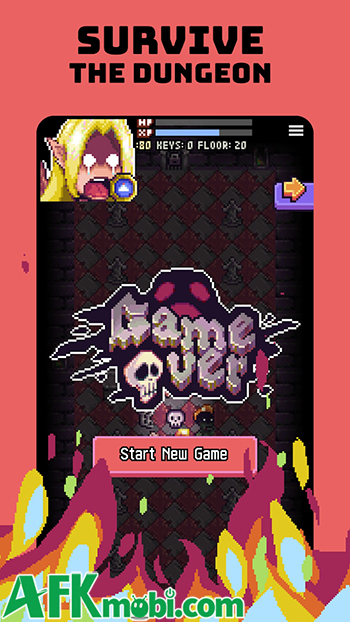 Tìm cách đến được tầng sâu nhất của hầm ngục trong game Slay the Dungeon 2