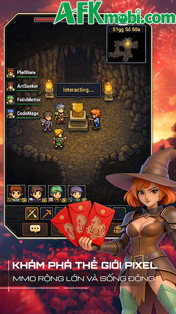 Thợ Săn Cổ Vật game MMORPG 2D cày cuốc cho bạn đào đất để phát triển 0