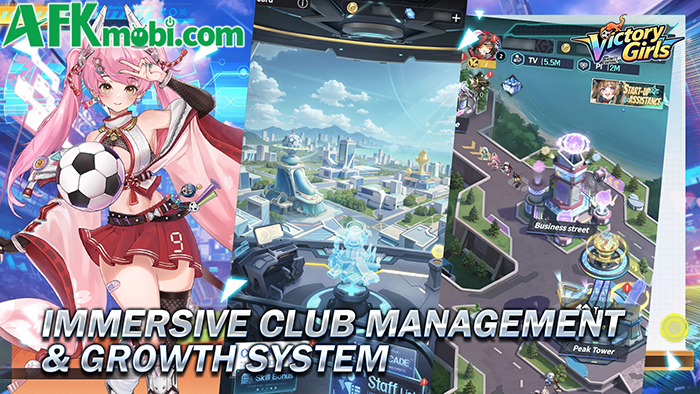 Phát triển đội bóng nữ của chính bạn trong game Victory Girls: Anime Soccer 3