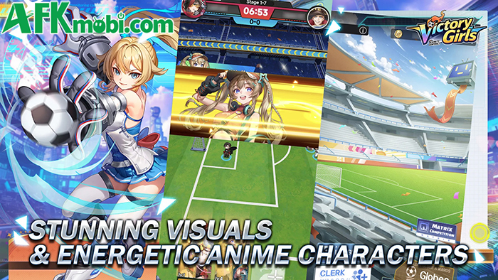 Phát triển đội bóng nữ của chính bạn trong game Victory Girls: Anime Soccer 4