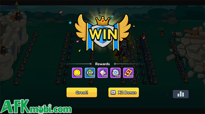 Warriors Go! Roguelike Battle game chiến thuật thả lính tự động kết hợp yếu tố roguelike 4