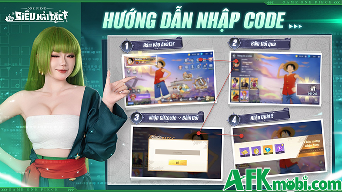 Tổng hợp gift code game Siêu Hải Tặc mới nhất trong tháng 0