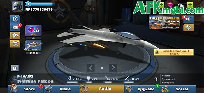 Thể hiện kỹ năng trong những trận không chiến cự ly gần với game Ace Force: Blitz 0 Thể hiện kỹ năng trong những trận không chiến cự ly gần với game Ace Force: Blitz 0