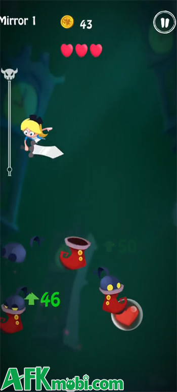 Chiến đấu thoát khỏi thế giới gương trong game casual hành động AliceAdventureGo 1