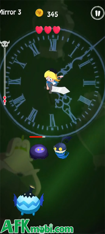Chiến đấu thoát khỏi thế giới gương trong game casual hành động AliceAdventureGo 2
