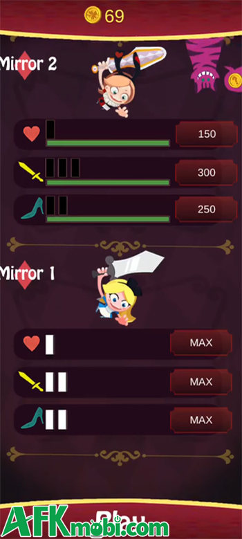 Chiến đấu thoát khỏi thế giới gương trong game casual hành động AliceAdventureGo 3