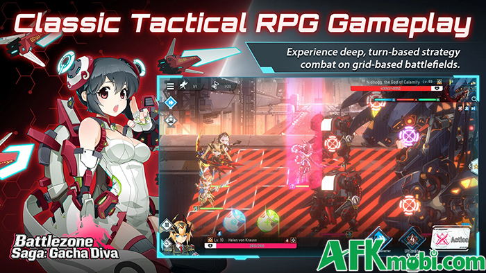 Dẫn dắt các nữ chiến binh chống lại tổ chức xấu xa trong game Battlezone Saga: Gacha Diva 1