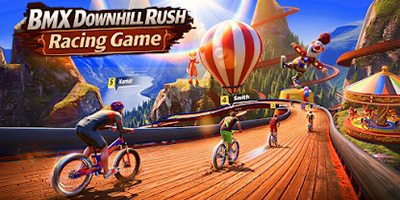 BMX Downhill Rush Racing Game mời người chơi tham gia những cuộc đua xe đạp đổ dốc