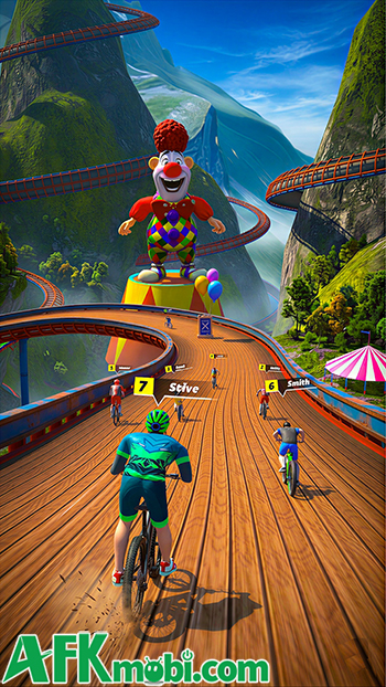 BMX Downhill Rush Racing Game mời người chơi tham gia những cuộc đua xe đạp đổ dốc 4