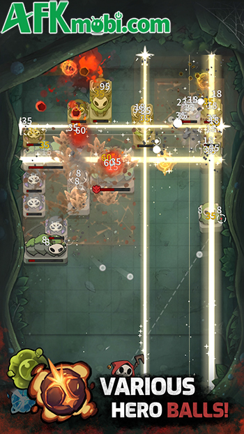 Bắn bóng nảy để phòng thủ trước bọn quái vật trong game Bounce Defense: Pinball Hero 1